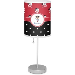 Pirate & Dots 7" Drum Lamp with Shade (Personalized)
