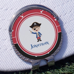 Pirate & Dots Golf Ball Marker - Hat Clip