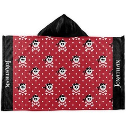 Pirate & Dots Kids Hooded Towel (Personalized)