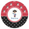 Pirate & Dots Icing Circle - Large - Single