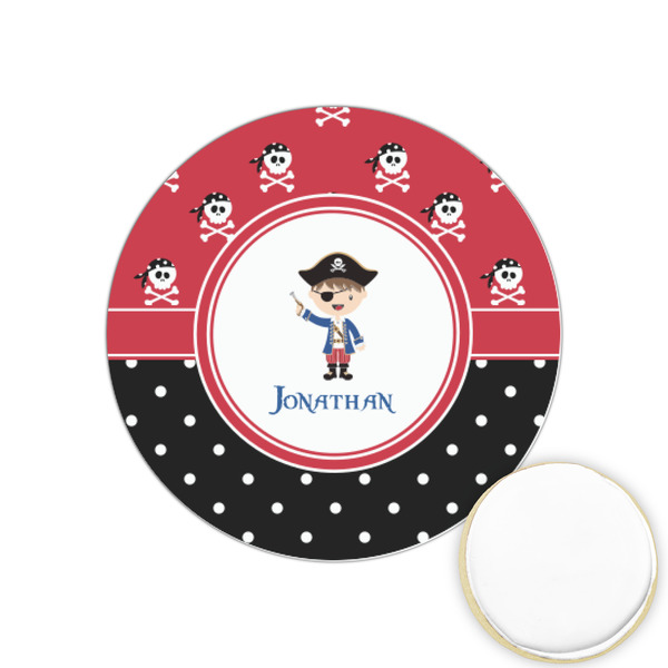 Custom Pirate & Dots Printed Cookie Topper - 1.25" (Personalized)