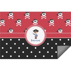 Pirate & Dots Indoor / Outdoor Rug - 2'x3' (Personalized)
