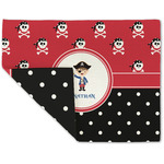 Pirate & Dots Double-Sided Linen Placemat - Single w/ Name or Text