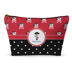 Pirate & Dots Makeup Bag - Large - 12.5"x7" (Personalized)