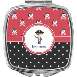 Pirate & Dots Compact Makeup Mirror (Personalized)