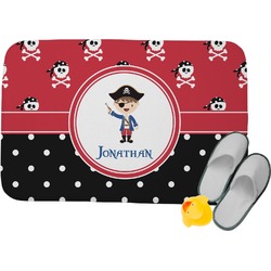 Pirate & Dots Memory Foam Bath Mat (Personalized)