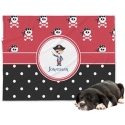 Pirate & Dots Dog Blanket - Regular (Personalized)