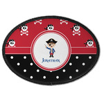 Pirate & Dots Iron On Oval Patch w/ Name or Text