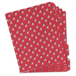 Pirate & Dots Binder Tab Divider - Set of 5 (Personalized)