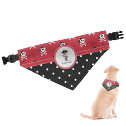 Pirate & Dots Dog Bandana - Large (Personalized)