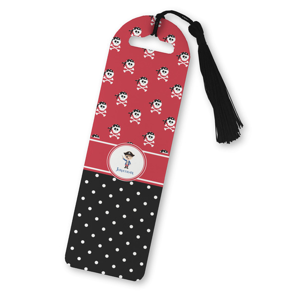 Custom Pirate & Dots Plastic Bookmark (Personalized)