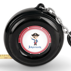 Pirate & Dots Pocket Tape Measure - 6 Ft w/ Carabiner Clip (Personalized)