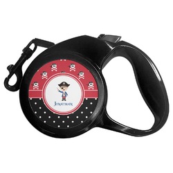 Pirate & Dots Retractable Dog Leash - Large (Personalized)
