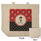 Pirate & Dots Reusable Cotton Grocery Bag - Front & Back View