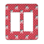 Pirate & Dots Rocker Style Light Switch Cover - Two Switch