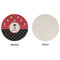 Pirate & Dots Round Linen Placemats - APPROVAL (single sided)