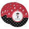 Pirate & Dots Round Paper Coaster - Main