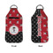 Pirate & Dots Sanitizer Holder Keychain - Large APPROVAL (Flat)