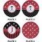 Pirate & Dots Set of Appetizer / Dessert Plates (Approval)