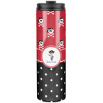 Pirate & Dots Stainless Steel Skinny Tumbler - 20 oz (Personalized)