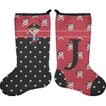 Pirate & Dots Holiday Stocking - Double-Sided - Neoprene (Personalized)