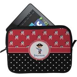 Pirate & Dots Tablet Case / Sleeve - Small (Personalized)