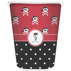 Pirate & Dots Waste Basket (Personalized)
