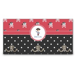 Pirate & Dots Wall Mounted Coat Rack (Personalized)