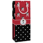 Pirate & Dots Wine Gift Bags - Gloss (Personalized)