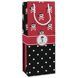 Pirate & Dots Wine Gift Bags - Matte (Personalized)