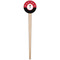 Pirate & Dots Wooden 4" Food Pick - Round - Single Pick