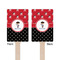 Pirate & Dots Wooden 6.25" Stir Stick - Rectangular - Double Sided - Front & Back