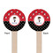 Pirate & Dots Wooden 7.5" Stir Stick - Round - Double Sided - Front & Back