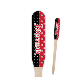Pirate & Dots Paddle Wooden Food Picks - Double Sided (Personalized)