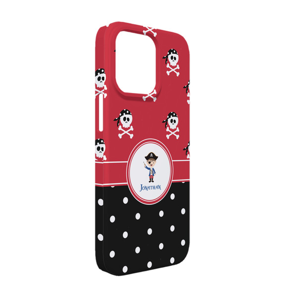 Custom Pirate & Dots iPhone Case - Plastic - iPhone 13 (Personalized)