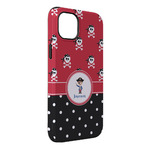 Pirate & Dots iPhone Case - Rubber Lined - iPhone 14 Plus (Personalized)