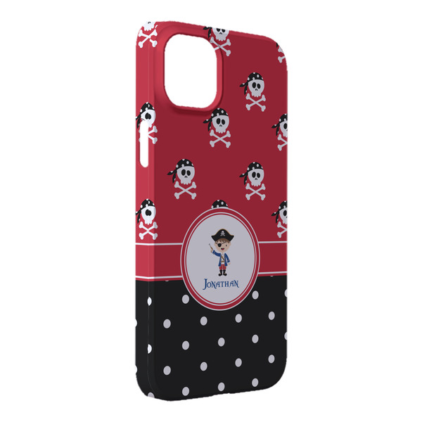 Custom Pirate & Dots iPhone Case - Plastic - iPhone 14 Pro Max (Personalized)