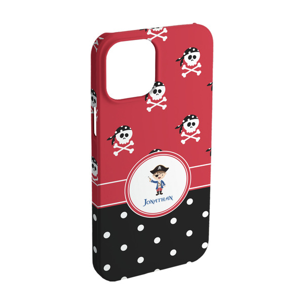 Custom Pirate & Dots iPhone Case - Plastic - iPhone 15 (Personalized)