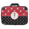 Girl's Pirate & Dots 18" Laptop Briefcase - FRONT