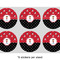 Girl's Pirate & Dots 3" Multipurpose Round Labels - Sheet