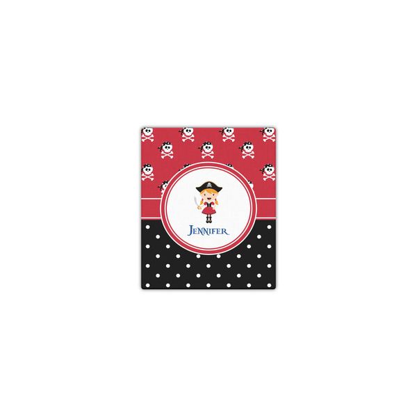 Custom Girl's Pirate & Dots Canvas Print - 8x10 (Personalized)