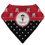 Girl's Pirate & Dots Bandana Bib (Personalized)