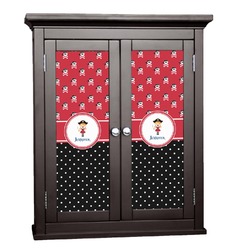 Girl's Pirate & Dots Cabinet Decal - Custom Size (Personalized)