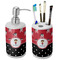 Girl's Pirate & Dots Ceramic Bathroom Accessories