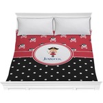 Girl's Pirate & Dots Comforter - King (Personalized)