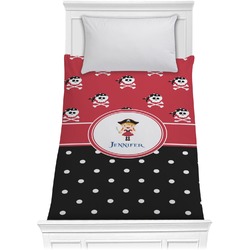 Girl's Pirate & Dots Comforter - Twin XL (Personalized)