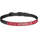 Girl's Pirate & Dots Dog Collar - Large (Personalized)