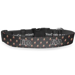 Girl's Pirate & Dots Deluxe Dog Collar (Personalized)