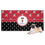 Girl's Pirate & Dots Dog Towel (Personalized)