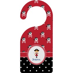 Girl's Pirate & Dots Door Hanger (Personalized)